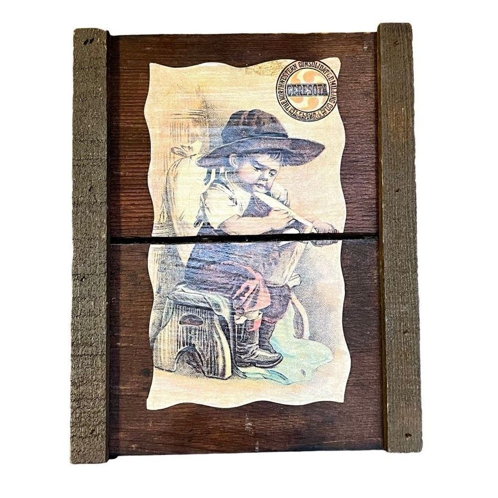 Vintage NW Consolidated Milling Co. Flour Wooden AD